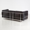 Three-seater leather sofa