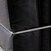 Three-seater leather sofa