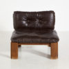 Leather lounge chair