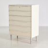 Chest of drawers painted in white