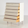 Chest of drawers painted in white