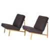 Mid-Century Model Domus Lounge Chairs by Alf Svensson for Dux, 1950s, Set of 2