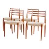 Model 78 dining chairs by Niels O. Moller for J.L. Mollers, set of 4