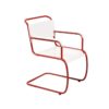 Red & white bauhaus armchair