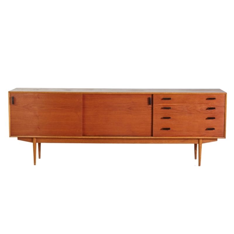 Sideboard with leather handles