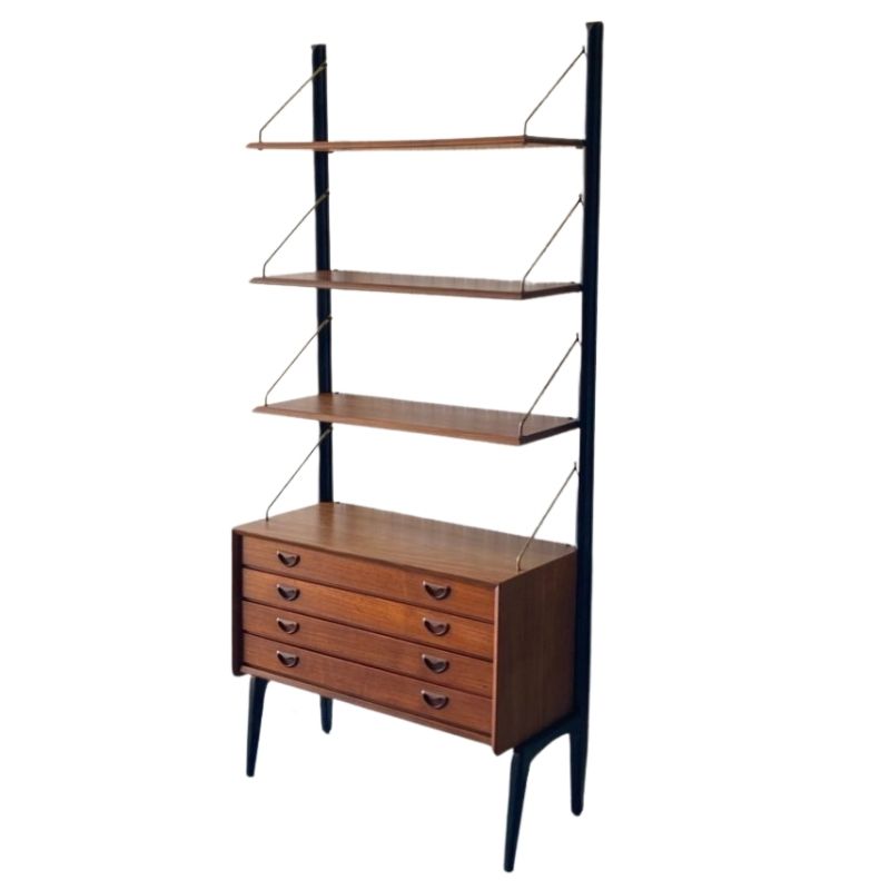 Storage Unit with Drawers by Louis Van Teeffelen for WéBé, 1950s