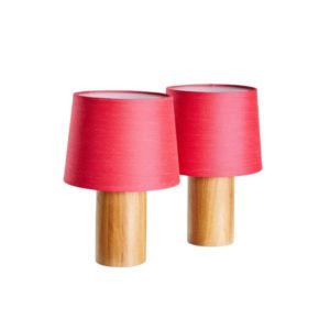 Swedish teak table lamp