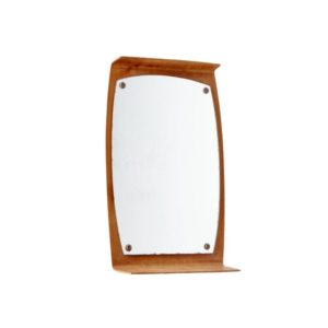 Teak framed mirror