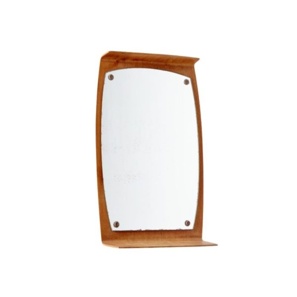 Teak framed mirror