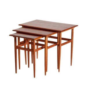 Teak nesting table