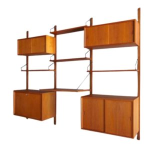 Vintage Danish Teak Royal Wall Unit by Poul Cadovius, 1960s