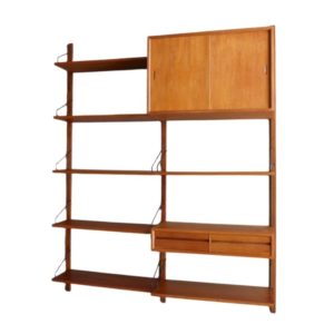 Vintage Danish Teak Royal Wall Unit by Poul Cadovius, 1960s