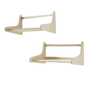White bedside cabinet set