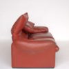 Italian Leather Maralunga Sofa by Vico Magistretti for Cassina