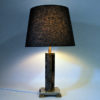 Scandinavian granite stoneware tablelamp 1970s
