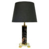 Scandinavian granite stoneware tablelamp 1970s