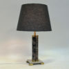 Scandinavian granite stoneware tablelamp 1970s