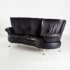 Two-seater leather sofa