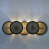 Danish medium wall lamp sculpture by Backhausen-Brandborg for Søholm Keramik 1960s