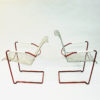 Swedish vintage garden set of Grythyttan table and lounge chairs 1950s
