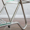 Functionalist Czechoslovakian Chrome Glass Flower Stand, 1930s