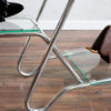 Functionalist Czechoslovakian Chrome Glass Flower Stand, 1930s