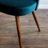 Blue Velvet Czechoslovak Dining Chairs by Antonín Šuman for Tatra nábytok, 1960s, Set of 4 Blue Velvet Czechoslovak Dining Chairs by Antonín Šuman for Tatra nábytok, 1960s, Set of 4