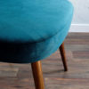 Blue Velvet Czechoslovak Dining Chairs by Antonín Šuman for Tatra nábytok, 1960s, Set of 4 Blue Velvet Czechoslovak Dining Chairs by Antonín Šuman for Tatra nábytok, 1960s, Set of 4