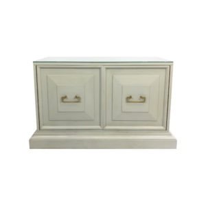 Neoclassical Duck Egg Cabinet On Plinth 1970s USA Blue Chinoiserie Retro Vintage