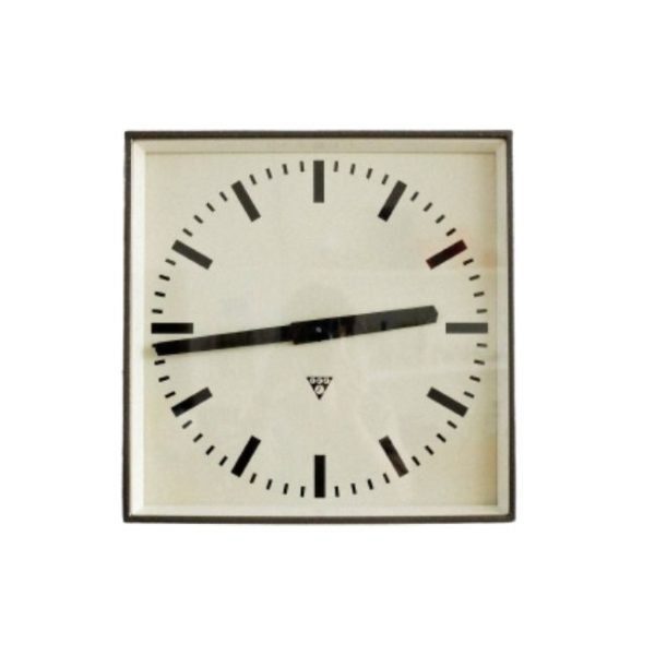Industrial Czechoslovak Station Clock from Pragotron, 1970s
