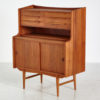 Restored teak bureau desk