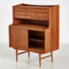 Restored teak bureau desk