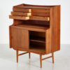 Restored teak bureau desk