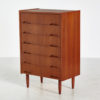 Restored teak chest of drawers