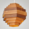 Rosewood and pine pendant