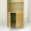 Tall 1980s Birds Eye Maple Display Cabinet Memphis Milano Style 1980s Vintage