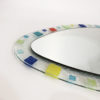 Large Murano Glass Oval Mirror 1970s Italian Barovier & Toso Style Vintage Retro Large Murano Glass Oval Mirror 1970s Italian Barovier & Toso Style Vintage Retro