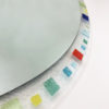 Large Murano Glass Oval Mirror 1970s Italian Barovier & Toso Style Vintage Retro Large Murano Glass Oval Mirror 1970s Italian Barovier & Toso Style Vintage Retro