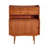 Restored teak bureau desk
