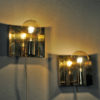 Norwegian brass pair of Høvik wall lamps mod 7382 from the 1970s Norwegian brass pair of Høvik wall lamps mod 7382 from the 1970s