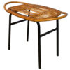 Mid Century Rattan Stool by Alan Fuchs for Experimental Housing Project Invalidovna in Prague