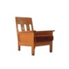 1920s Amsterdam School smoke chair in solid oak 1920s Amsterdam School smoke chair in solid oak