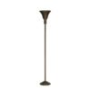 French Art Deco Brass Uplighter Floor Lamp. 1920s