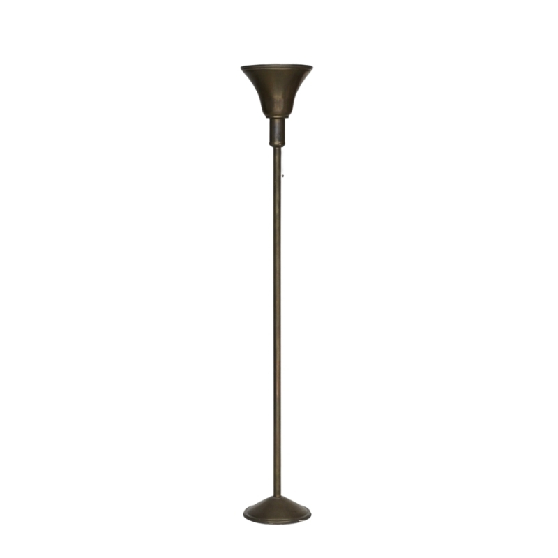 French Art Deco Brass Uplighter Floor Lamp. 1920s