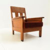 1920s Amsterdam School smoke chair in solid oak 1920s Amsterdam School smoke chair in solid oak