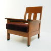 1920s Amsterdam School smoke chair in solid oak 1920s Amsterdam School smoke chair in solid oak