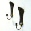 Lovely Vintage Brass wall candleholder pair 1960s, Sweden