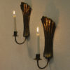 Lovely Vintage Brass wall candleholder pair 1960s, Sweden