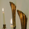 Lovely Vintage Brass wall candleholder pair 1960s, Sweden