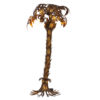 Gilt Metal Palm Tree Floor Lamp by Hans Kögl. 1970s